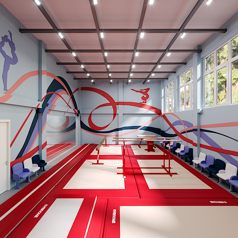 Проект школьного спортзала