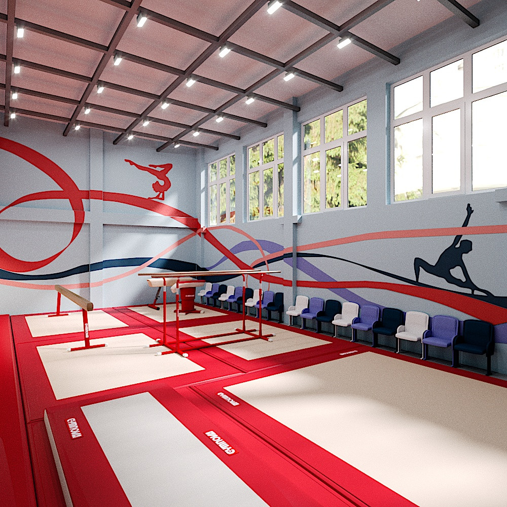 Проект школьного спортзала