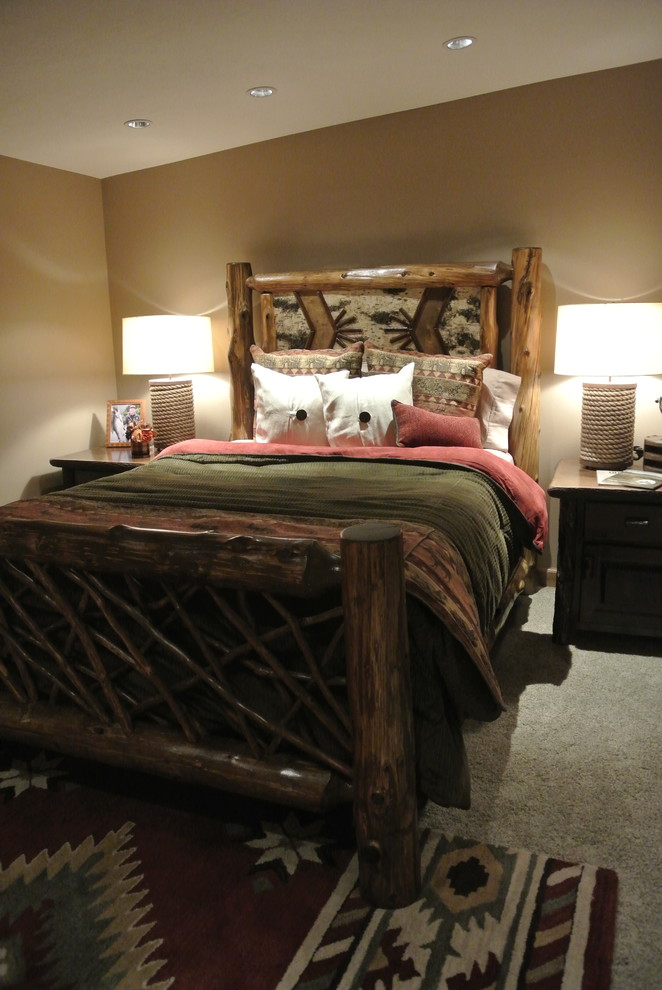 Inspiration for a country bedroom in Omaha.