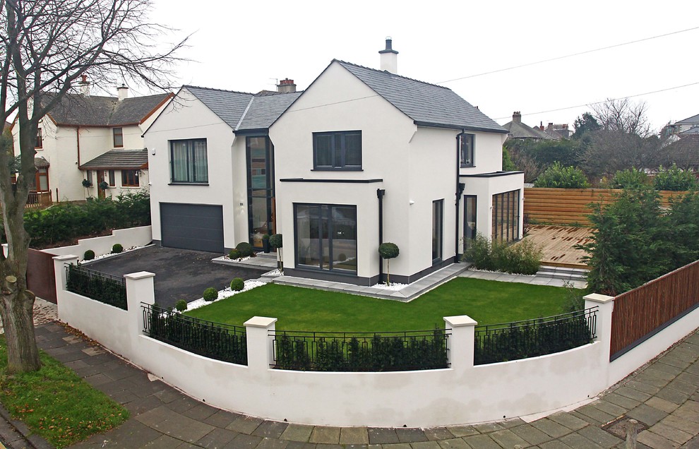 Modern house exterior in Manchester.