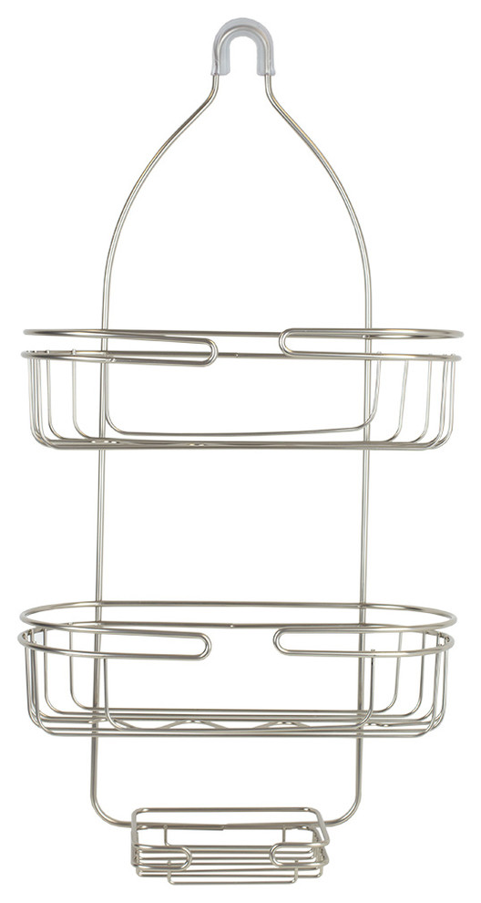 Element Shower Caddy, Satin Nickel Modern Shower Caddies by HOME