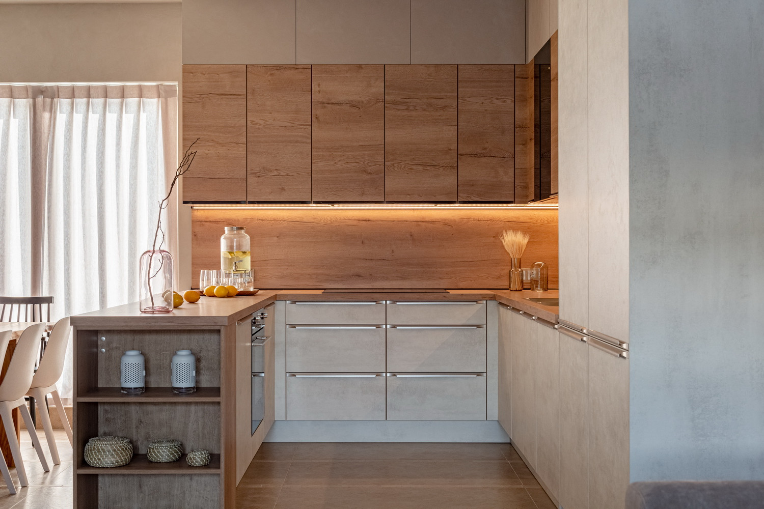 Уютная кухня nobilia в проекте "Дачного ответа" для большой семьи.