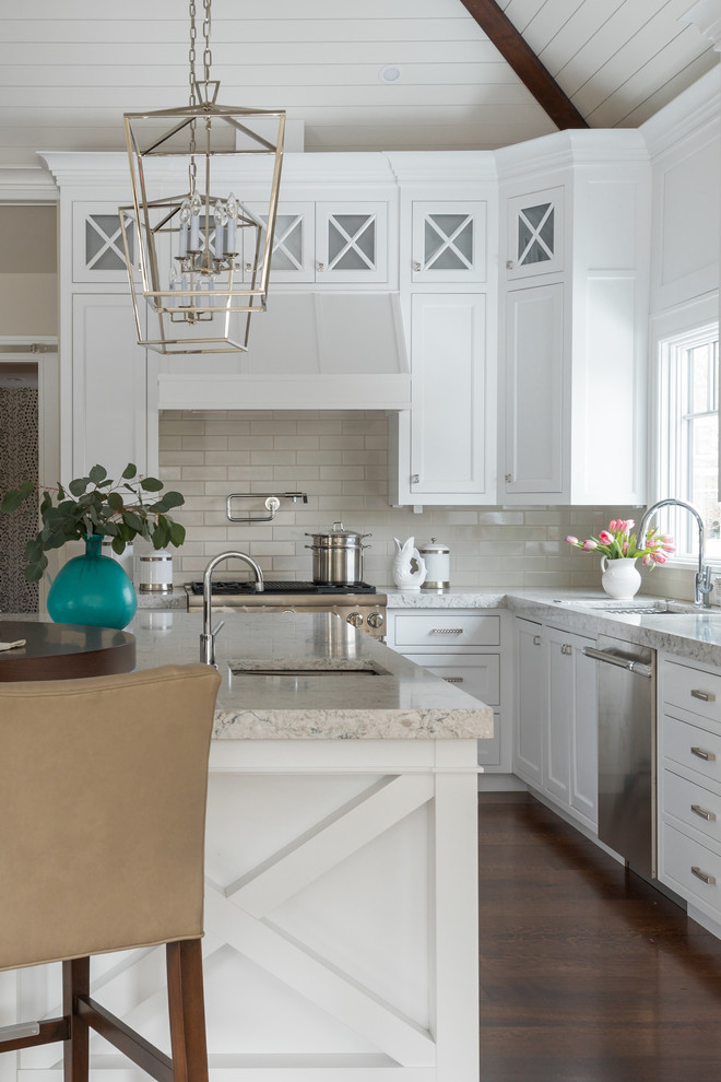 Transitional kitchen photo in Boston