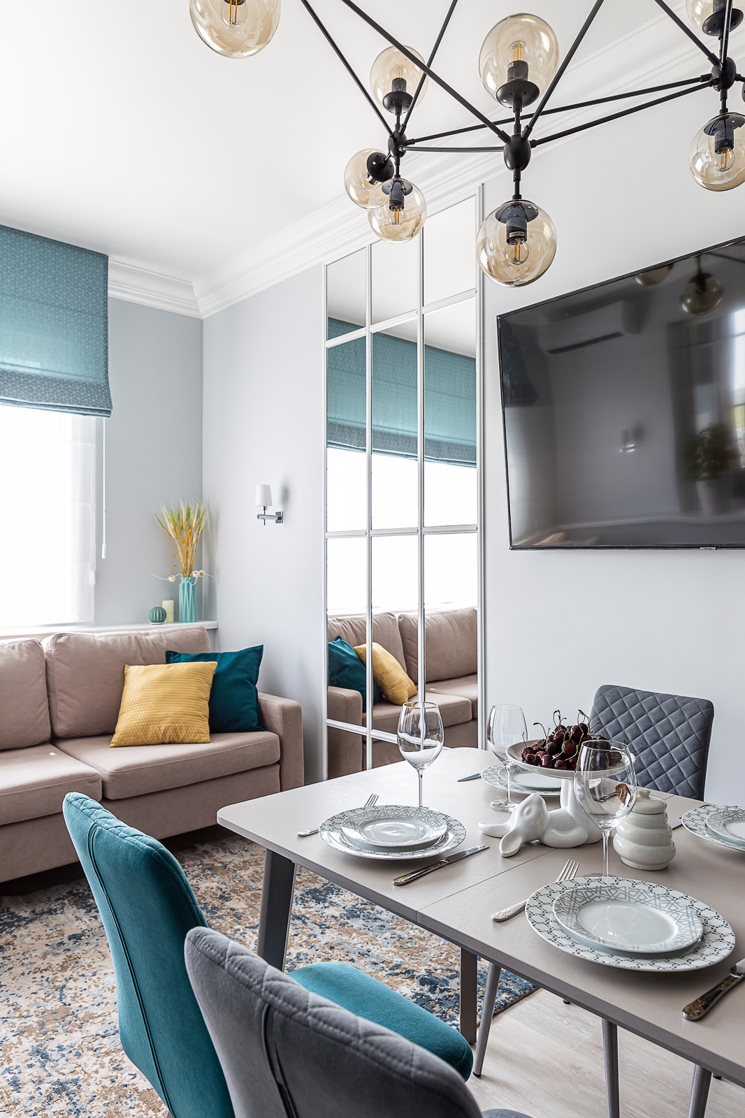 Реализованный проект трехкомнатной квартиры в жк "Рублевское предместье"