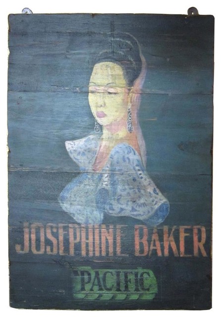 Dovetail Josephine Baker Vintage Style Hand Painted Sign