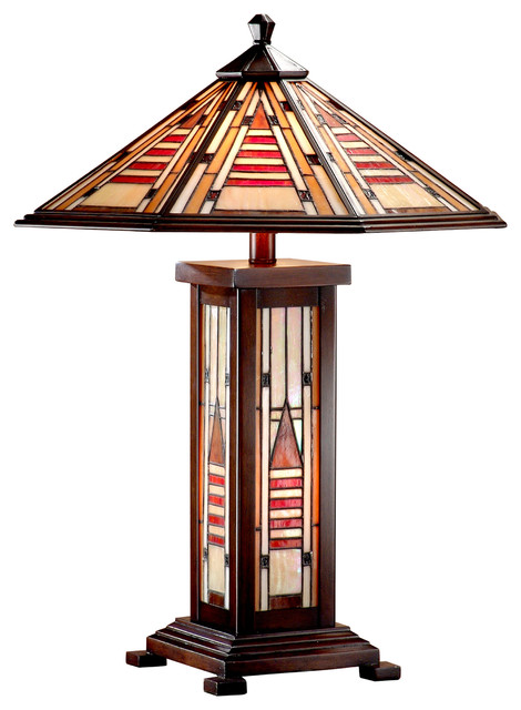 Woodruff Mission Style Table, Craftsman Mission Style Table Lamps