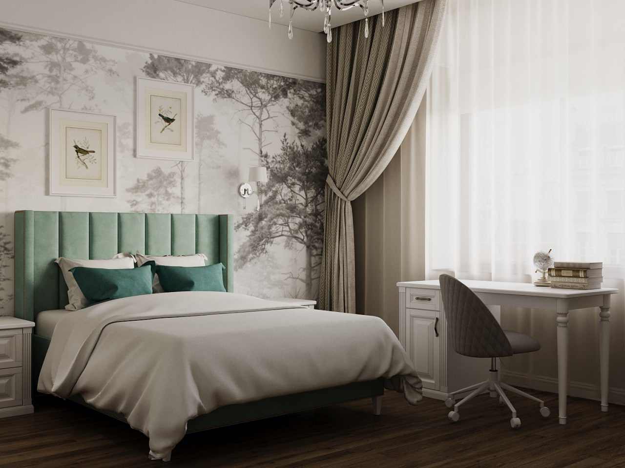 Дизайн-проект квартиры в "Сталинке" в классическом стиле