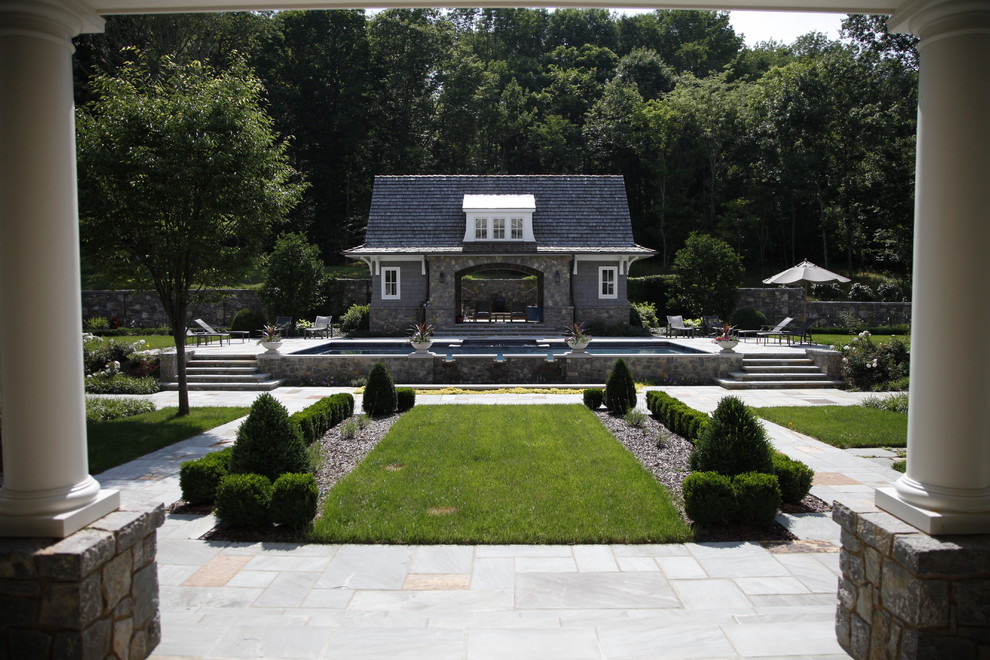 Design ideas for a traditional backyard pool in Nashville.