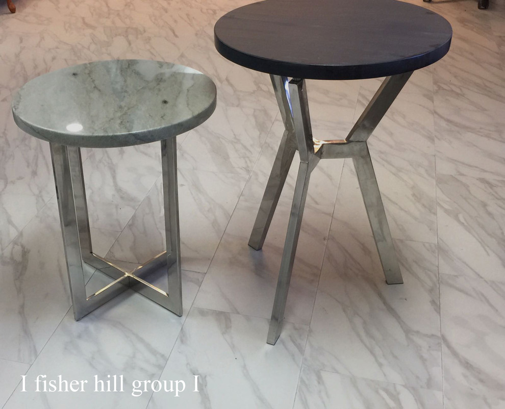steel and stone furniture and furnishings