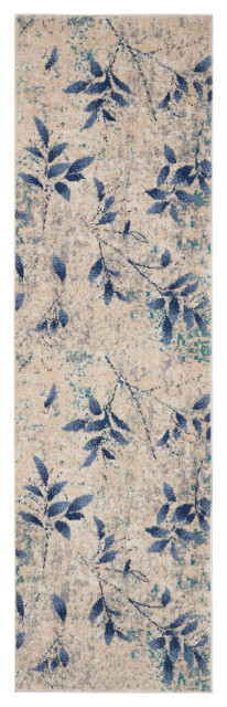 Calvin Klein Home River Flow Rfv03 Tropical Rug, Beige and Navy, 7'10 ...