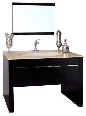 Bellaterra Home Santa Maria 55-in. Single Bathroom Vanity - Cream Vanity Top wit