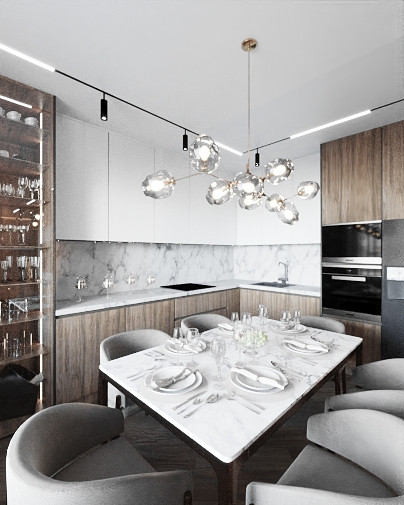 Интерьер в темных тонах