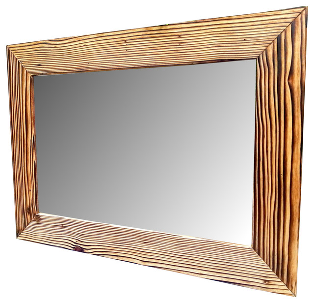 Reclaimed Wood Wall Mirror Transitional Mirrors By Alexander Muller Houzz Reclaimed Wood Wall Mirror, Wooden Mirror Frame Design