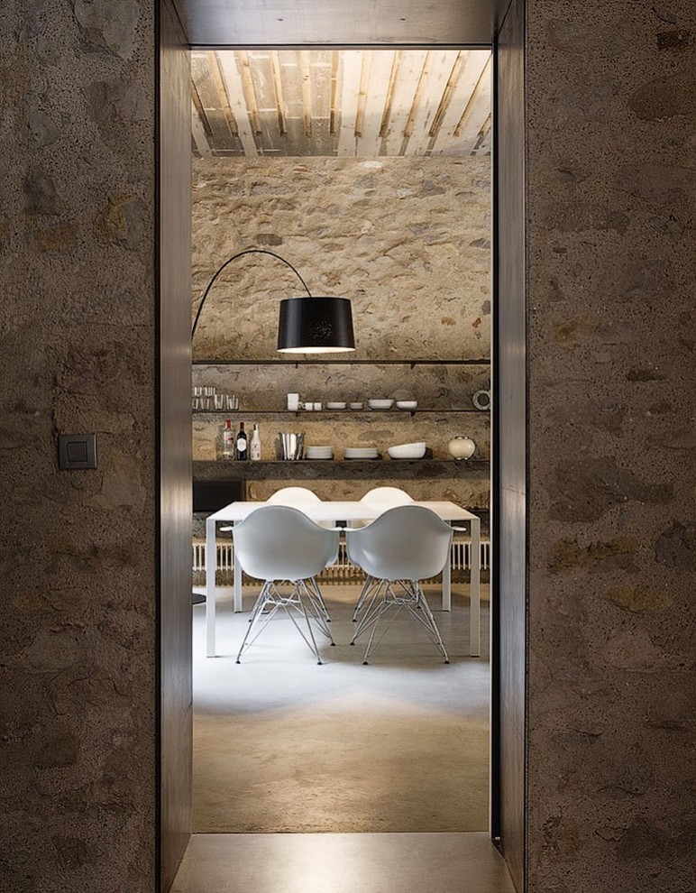 Photo of a country dining room in Barcelona.