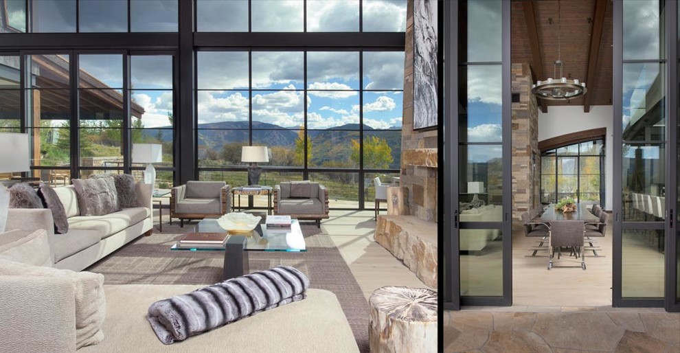 Home design - huge transitional home design idea in Other