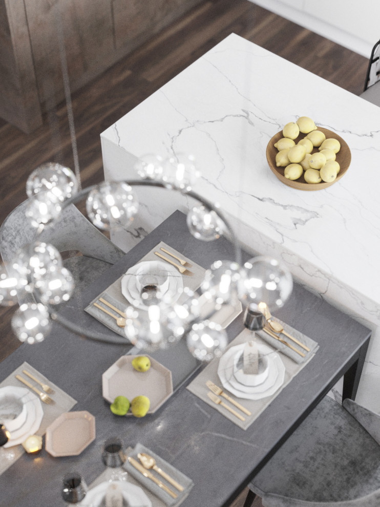 Дизайн-проект кухни-гостиной 38 кв.м