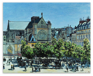 Claude Monet "St. Germain l'Auxerrois 1867" Canvas Print, 30x34 traditional-fine-art-prints