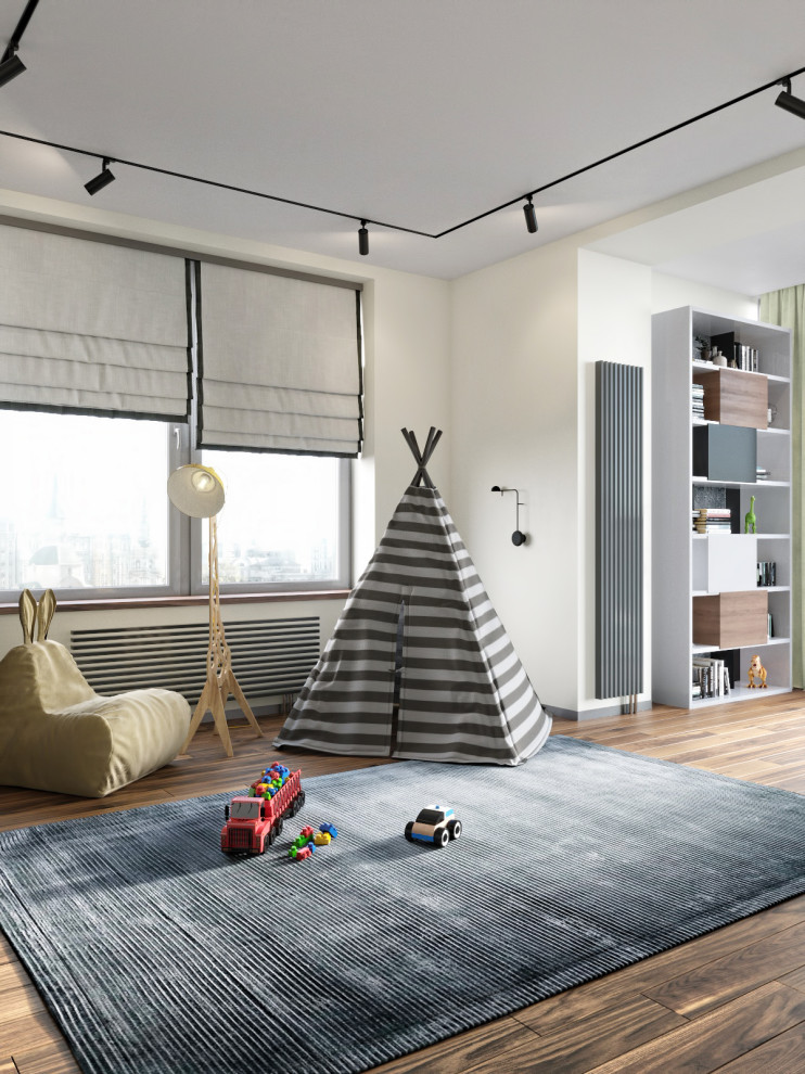Contemporary kids' room in Moscow.