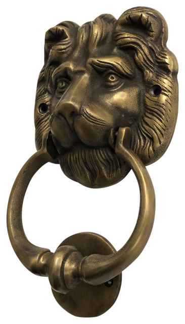 Bro Lion Head Door Knocker