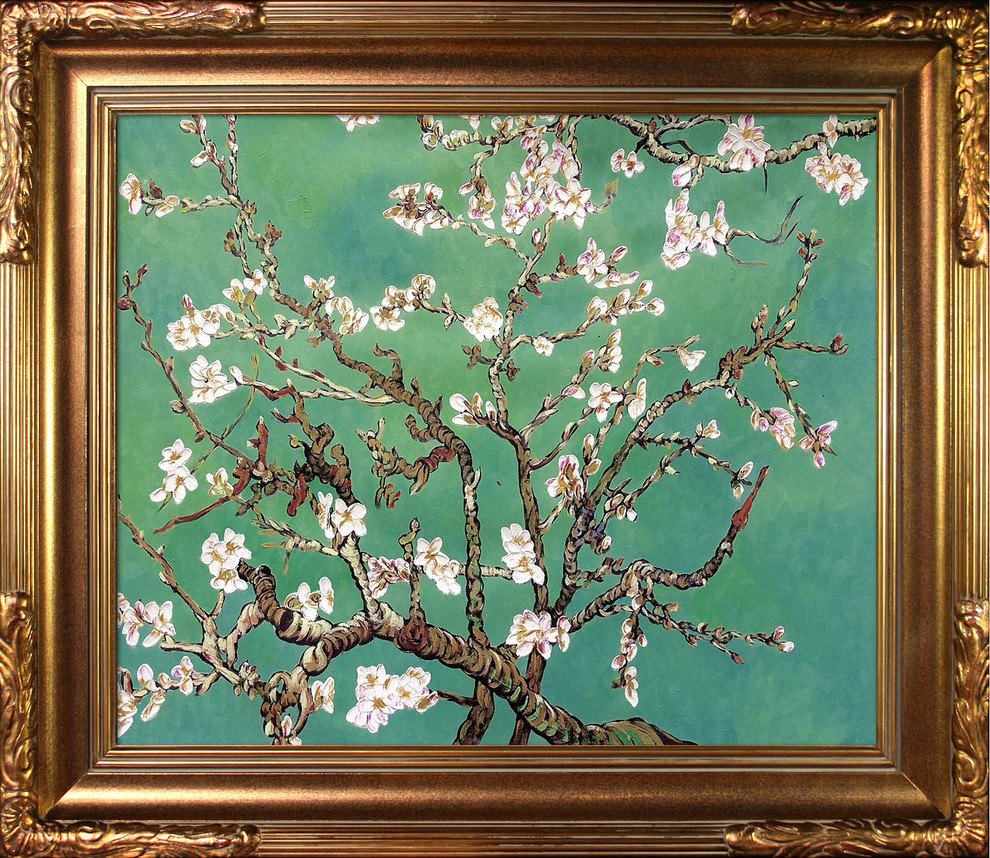 Branches of an Almond Tree in Blossom, Jade