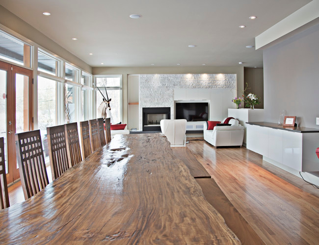 Inspiration for a modern kitchen remodel in Calgary