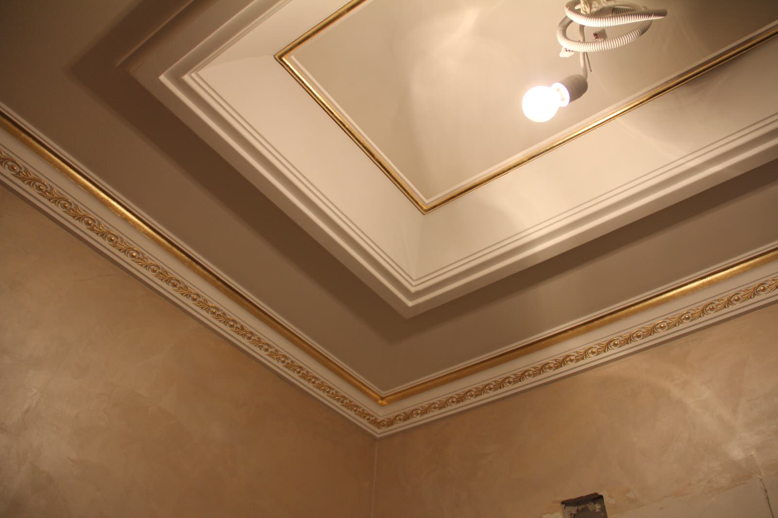 Позолота лепного декора