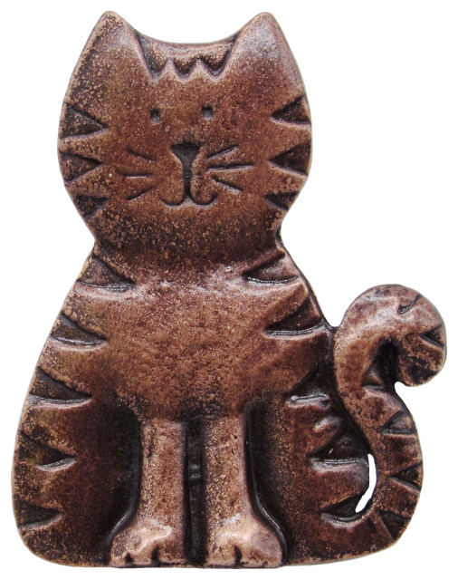Cat Cabinet Knob Antique Brass Contemporary Cabinet And