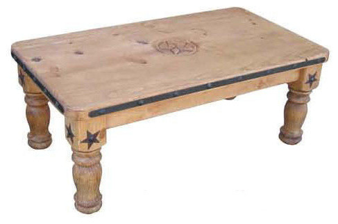 5 Leg With Star Detail Coffee Table Southwestern Tables 5 Leg With Star Detail Coffee Table