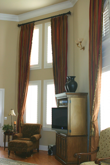 Window Treatments Two Story Great Room Home Intuitive