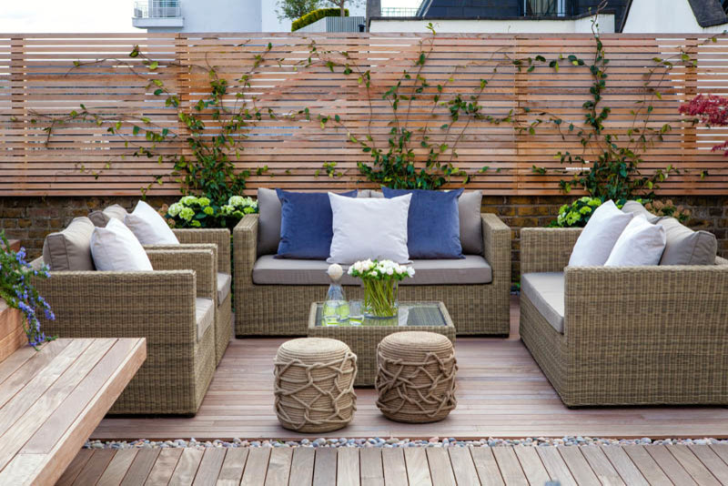Design ideas for a rooftop deck in London.