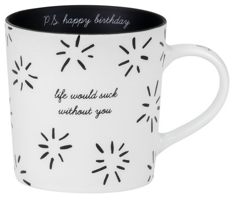 "Happy Birthday" Noted Mug