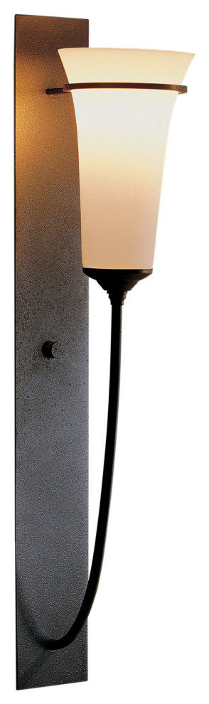 Hubbardton Forge 206251-1038 Banded Wall Torch Sconce in Oil Rubbed Bronze