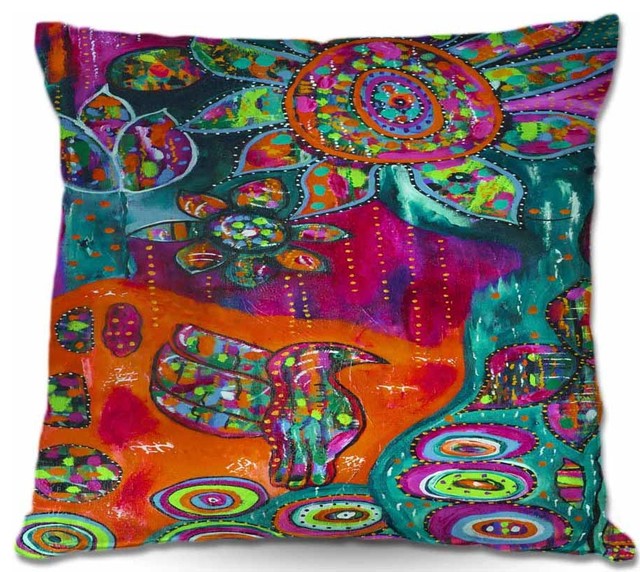 Spring Forth Throw Pillow, 18"x18"