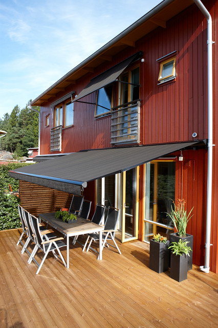 Terassmarkiser landstil-terrasse