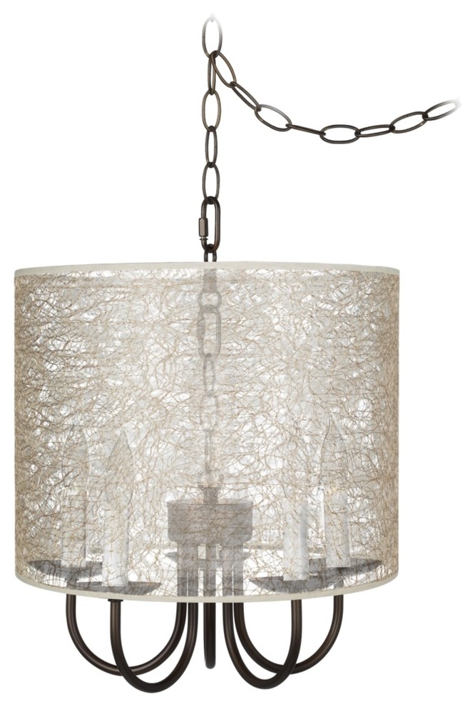 Wynwood 14" Wide Swag Chandelier with Transparent Shade