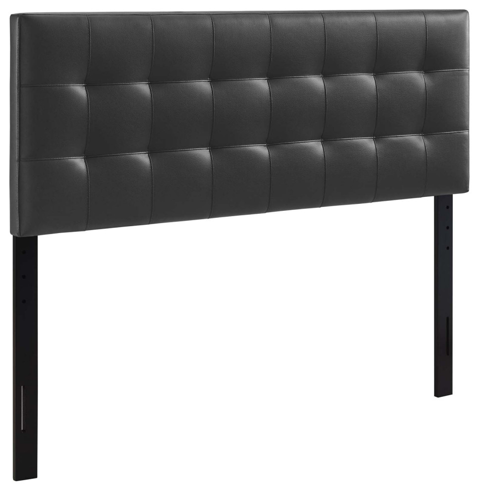 Lily Queen Faux Leather Headboard Transitional Headboards by