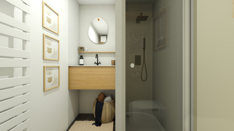 Inspiration for a modern bathroom in Lyon.