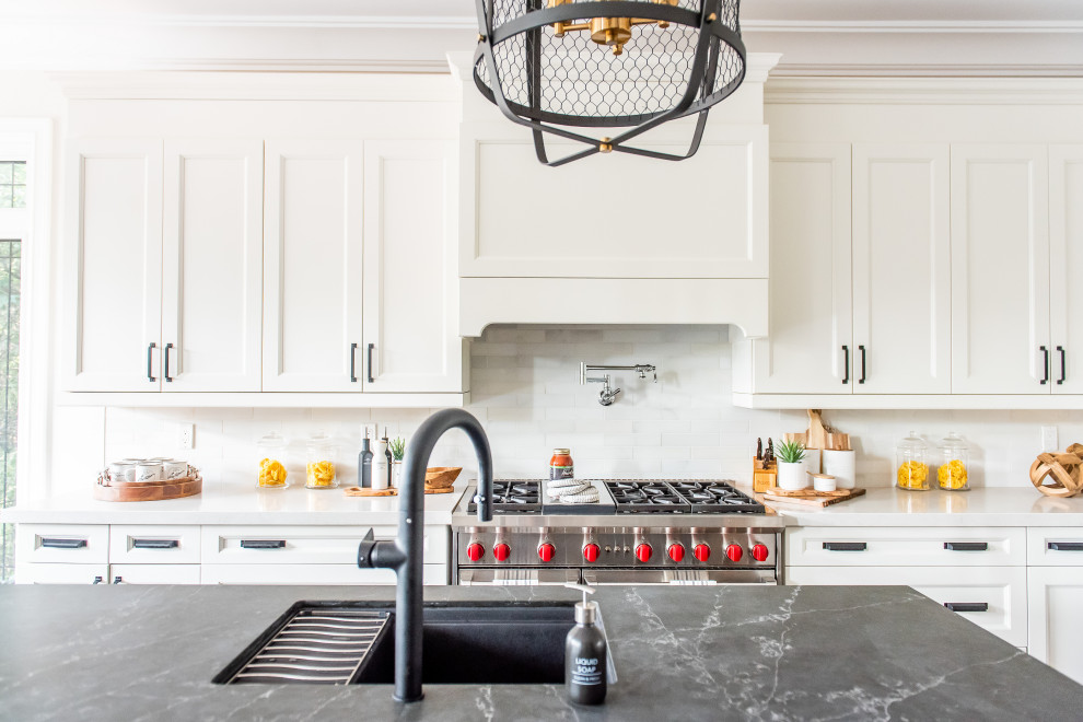 Transitional home design photo in Toronto