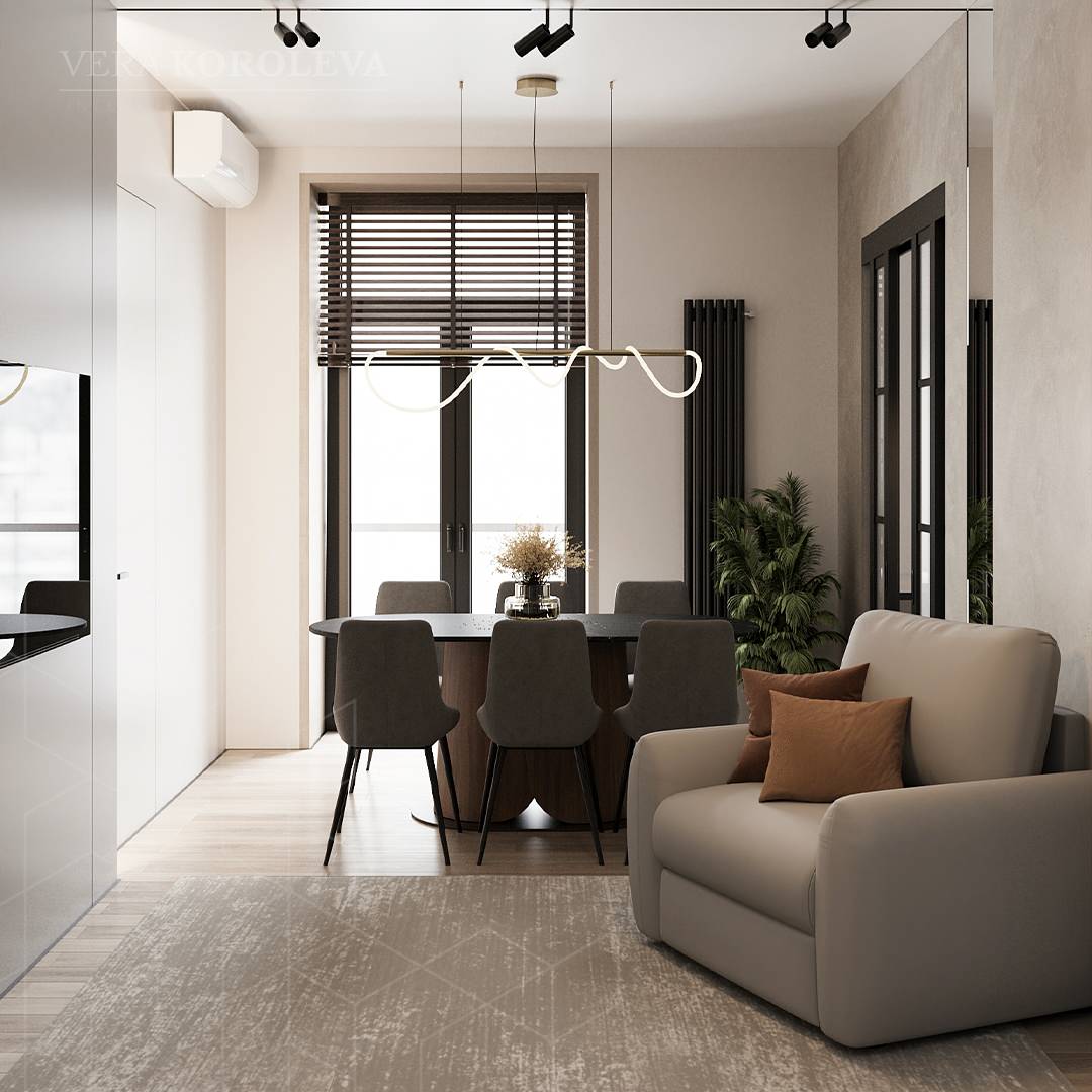 Дизайн-проект квартиры площадью 130 кв. м в Москве