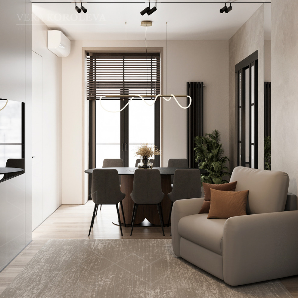 Дизайн-проект квартиры площадью 130 кв. м в Москве