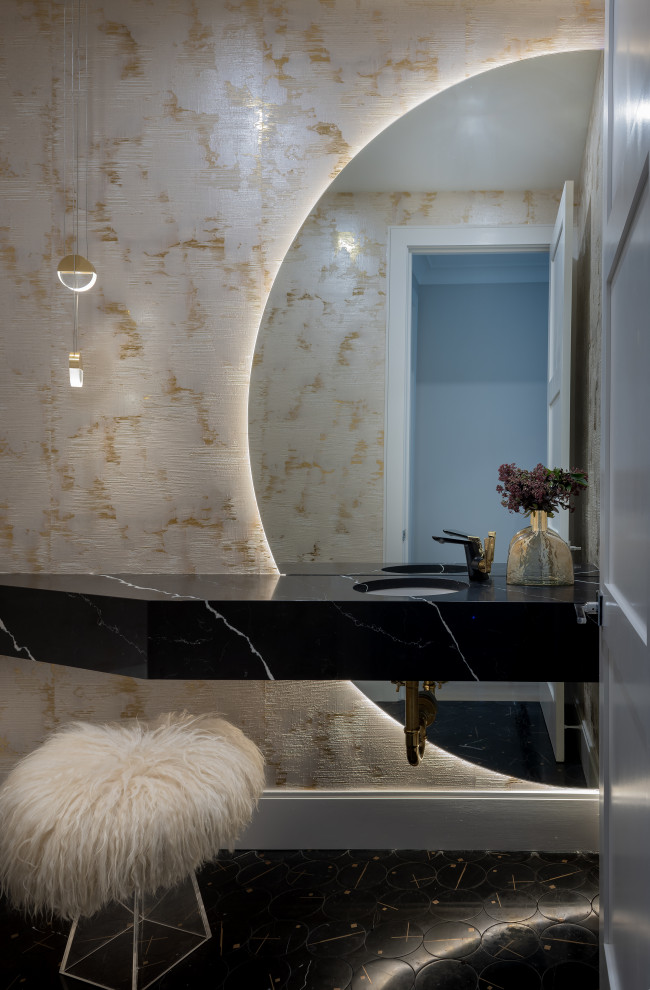 Powder Room - Contemporary - Powder Room - Boston - by Heather Vaughan ...