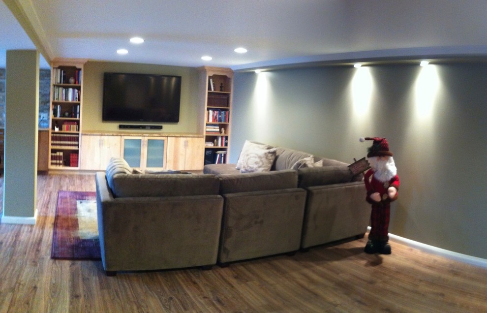 Inspiration for a transitional basement remodel in Baltimore