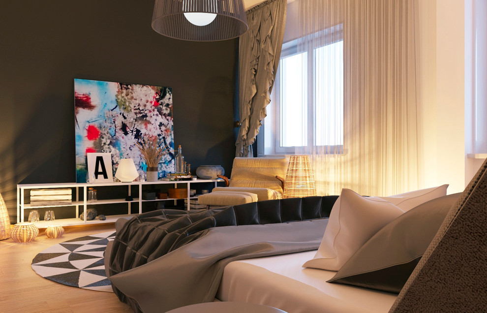 Интерьер спальни в доме во Владивостоке