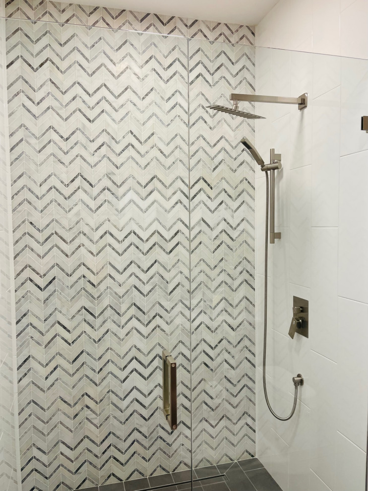 Roseville Chevron Guest Bath