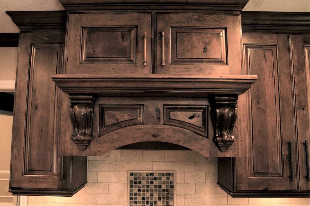 Example of a mountain style kitchen design in Orlando