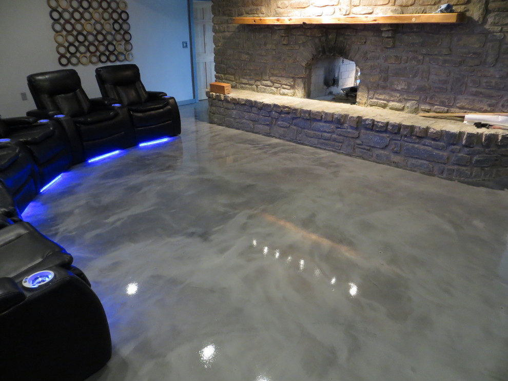 Inspiration for a transitional basement remodel in Cincinnati