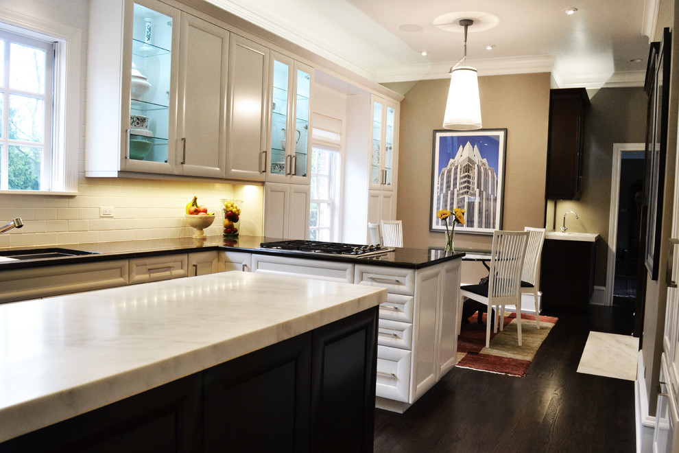 Inspiration for a transitional kitchen remodel in Chicago