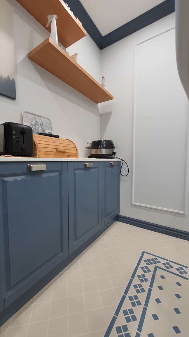 Соременная классика в серо-голубых тонах