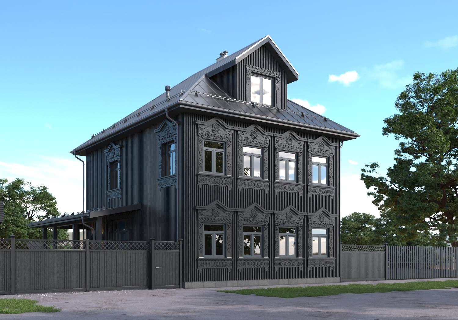 Фасады и интерьер. Дом в г. Кострома