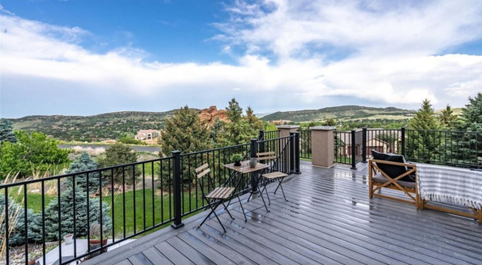 Inspiration for a modern deck remodel in Denver